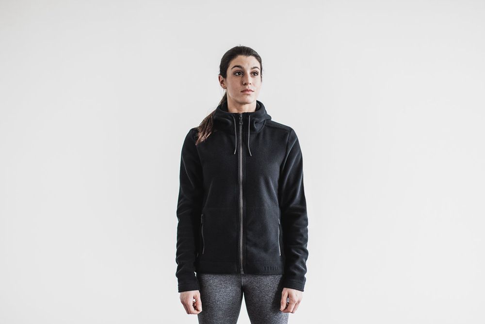 Vestes NOBULL Femme Noir - NOBULL Arctic Zip-Up,France (0256-VAQNS)